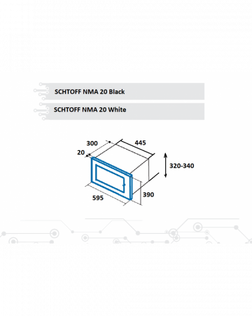 Встраиваемая микроволновая печь SCHTOFF NMA 20 White