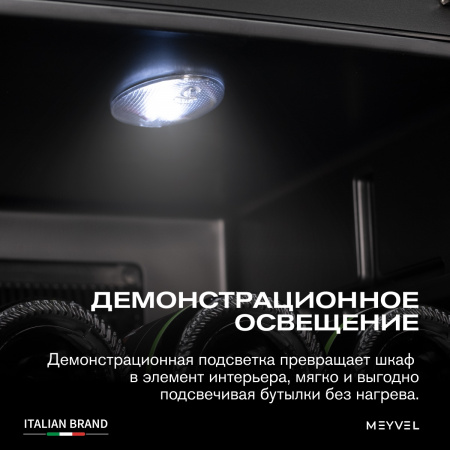 Винный холодильник (шкаф) термоэлектрический MEYVEL MV12-BSF1 (EASY)